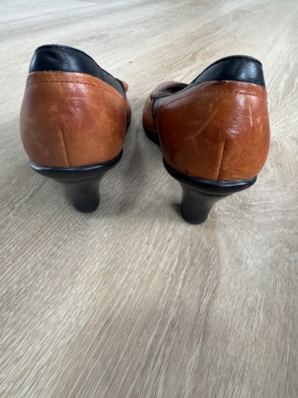Softspots Two-Tone Mary Jane Heels in Brown and Black - Picture 6 of 6